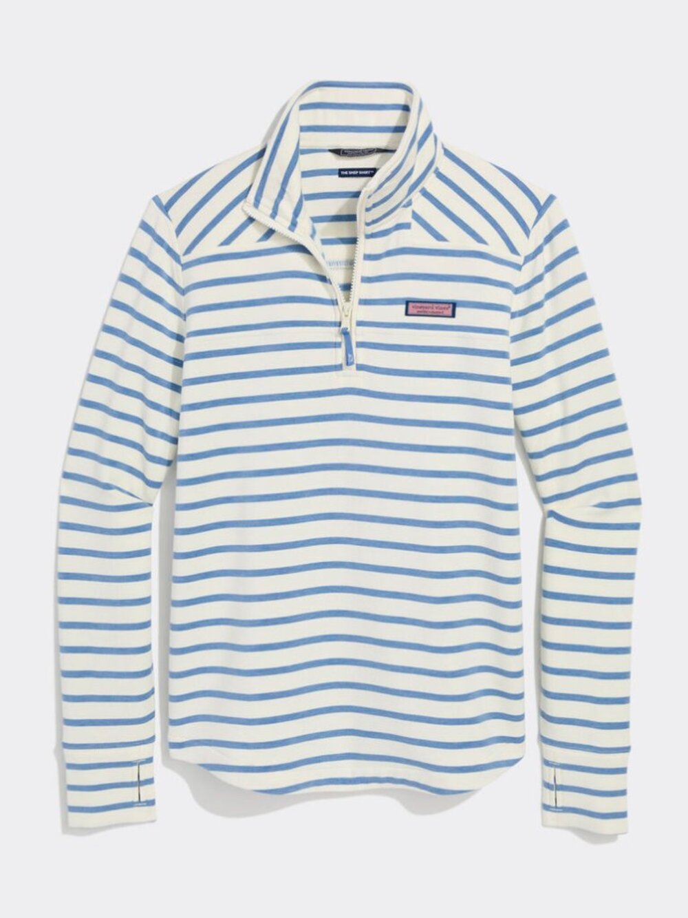 Vineyard Vines Striped Shep Shirt Quarter Zip Pullover S